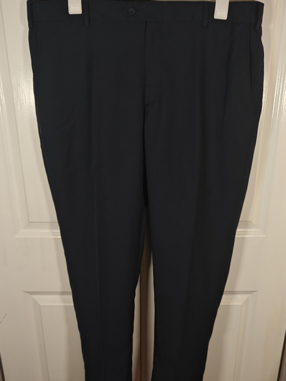 Jos A Bank Mens Navy Blue Traveler Tailored Fit Golf Dress Pants 40x29